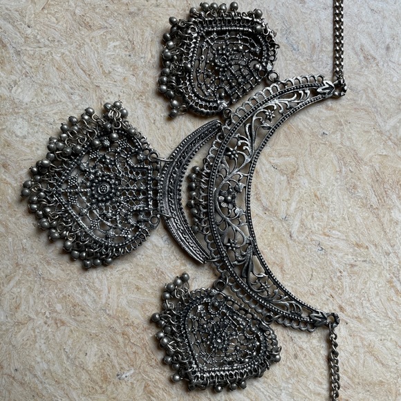 Silver Layerd Necklace - Picture 7 of 13